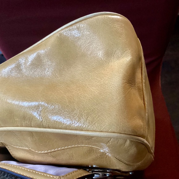 Coach Yellow Leather Poppy Satchel Handbag Shoulder Bag No. A1269-17888 - Picture 10 of 16